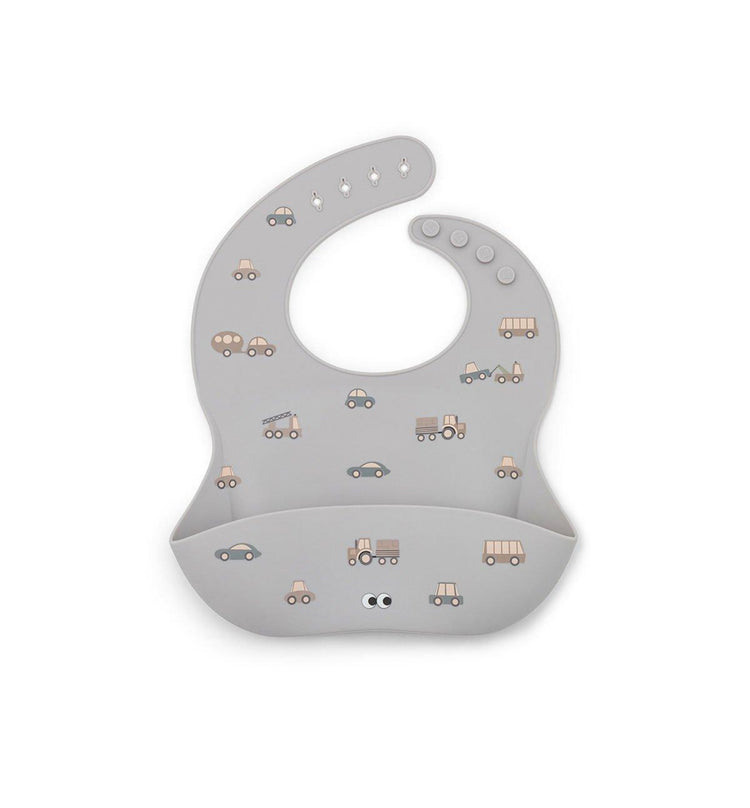 Babero de Silicona Little Wheels Noui Noui