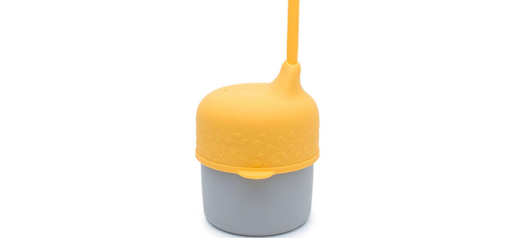 Tapa Sippie para Vaso Silicona Amarillo We Might Be Tiny