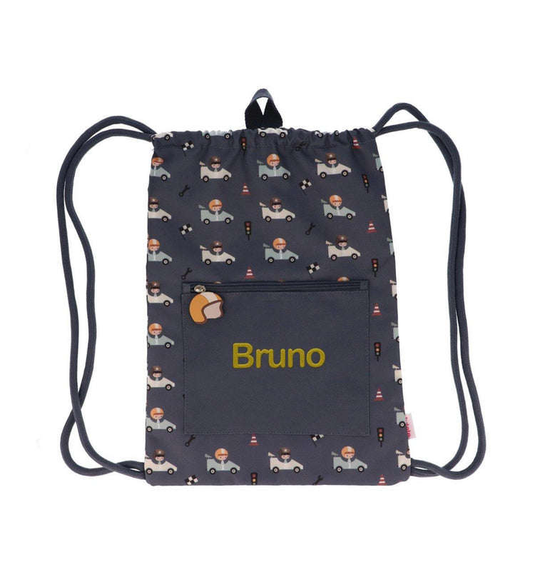 Mochila Saco Impermeable Speed Racers Personalizable