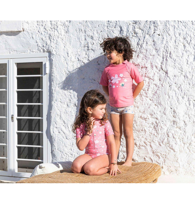 Bañador con Cremallera Flowers Monnëka