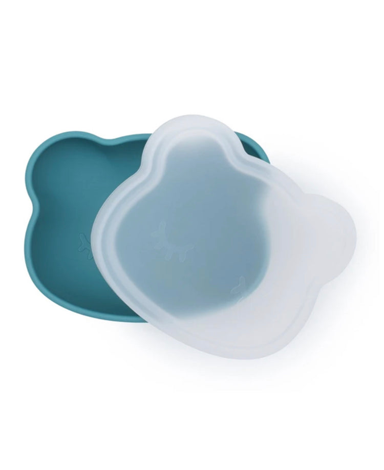 Bol con Ventosa y Tapa Oso Azul Dusk