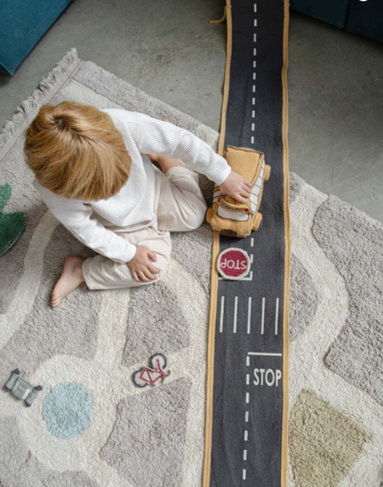 JUGUETE DE TELA RIDE & ROLL SCHOOL BUS