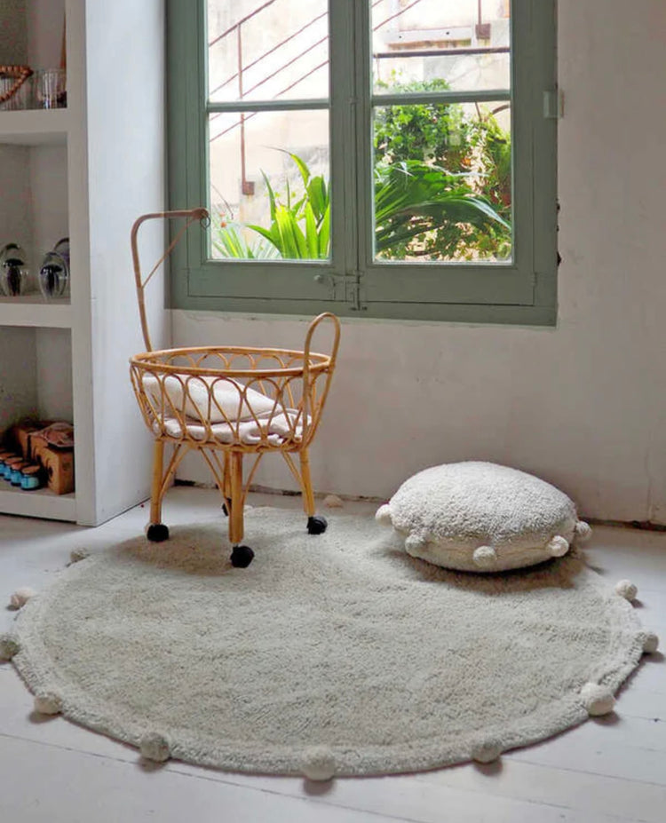 ALFOMBRA LAVABLE BUBBLY OLIVE - NATURAL