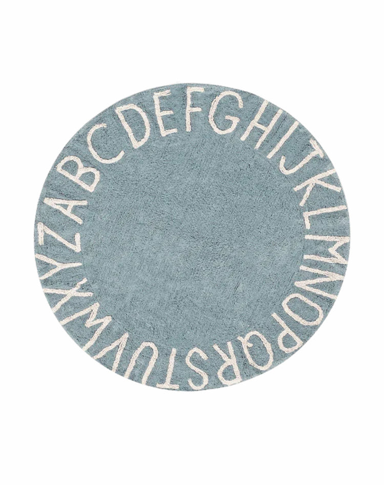 ALFOMBRA LAVABLE ABC NATURAL VINTAGE BLUE