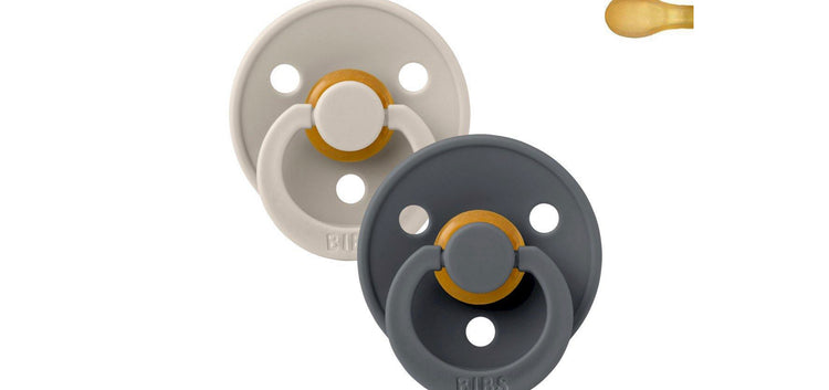 2 Chupetes BIBS Colour Simétrica Sand/Iron BIBS