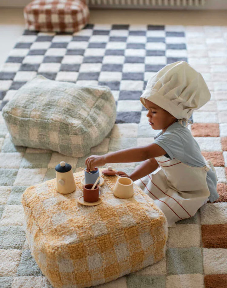 ALFOMBRA LAVABLE KITCHEN TILES BLUE SAGE LORENA CANALS