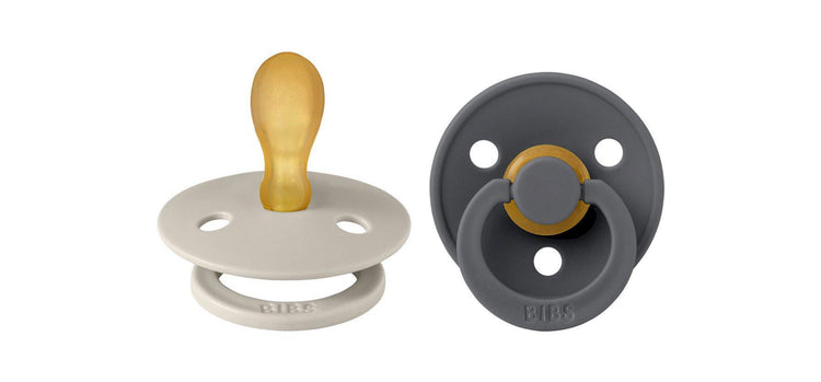 2 Chupetes BIBS Colour Simétrica Sand/Iron BIBS