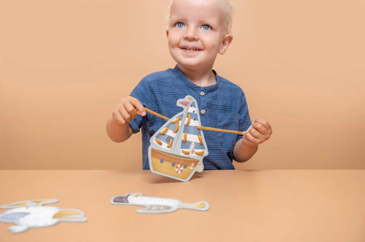 Tarjetas para enlazar cordones Sailors Little Dutch