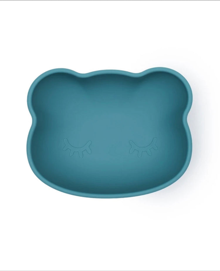 Bol con Ventosa y Tapa Oso Azul Dusk