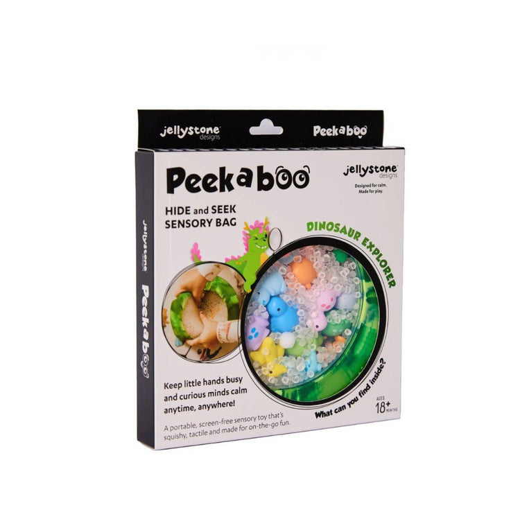 Bolsa Sensorial Peekaboo Dinosaurio
Jellystone Designs