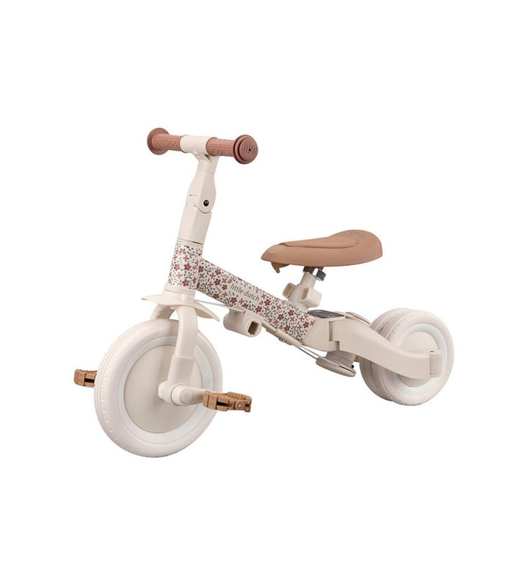 Triciclo con Barra 4 en 1 Blanco Flores
Little Dutch