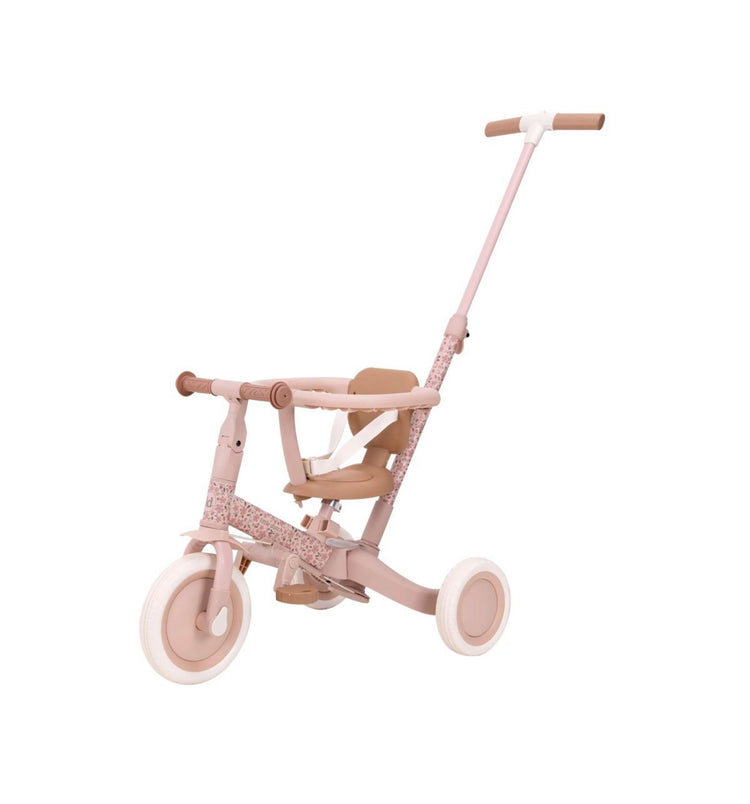 Triciclo con Barra 4 en 1 Rosa Flores
Little Dutch