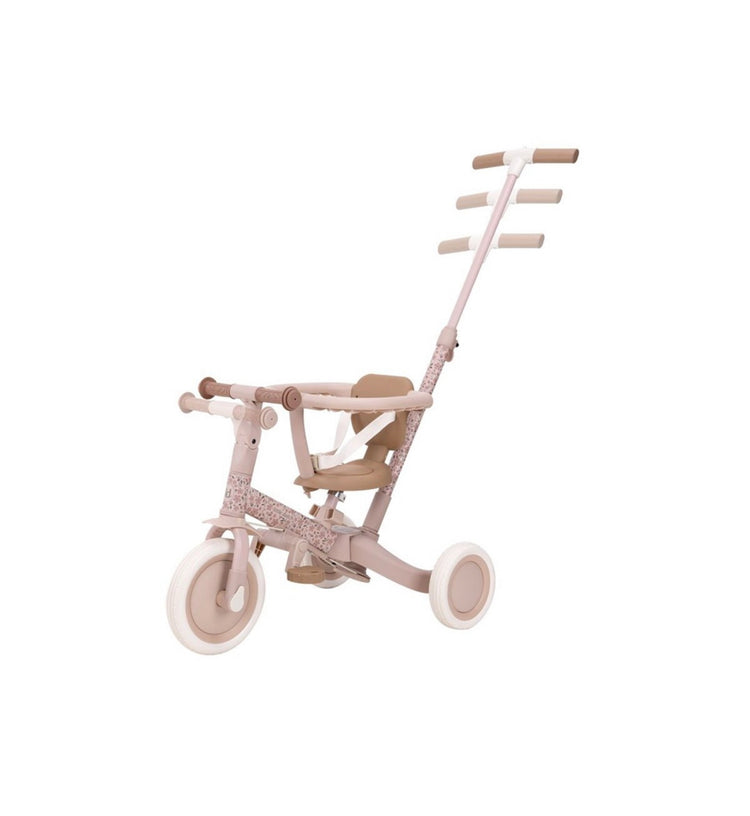 Triciclo con Barra 4 en 1 Rosa Flores
Little Dutch
