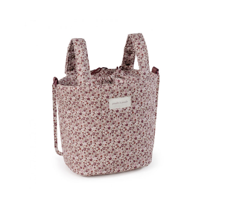 Bolsa Bucket Cherry Flores