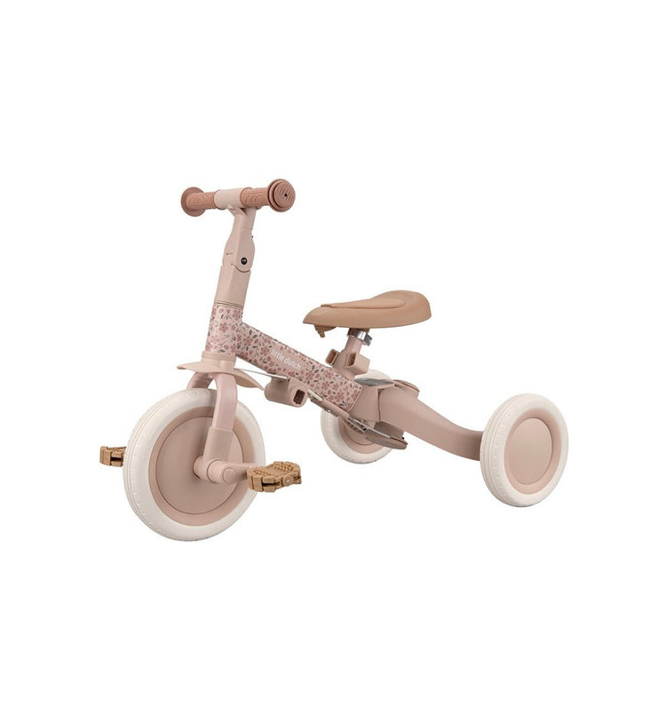 Triciclo con Barra 4 en 1 Rosa Flores
Little Dutch