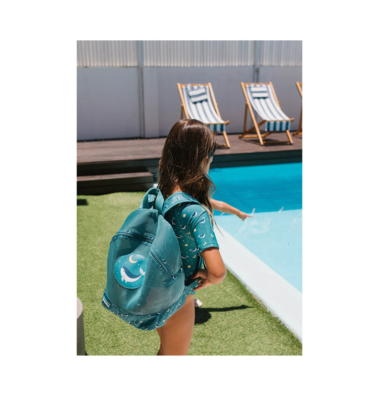 Mochila Infantil Antiarena Whale Teal
Monnëka