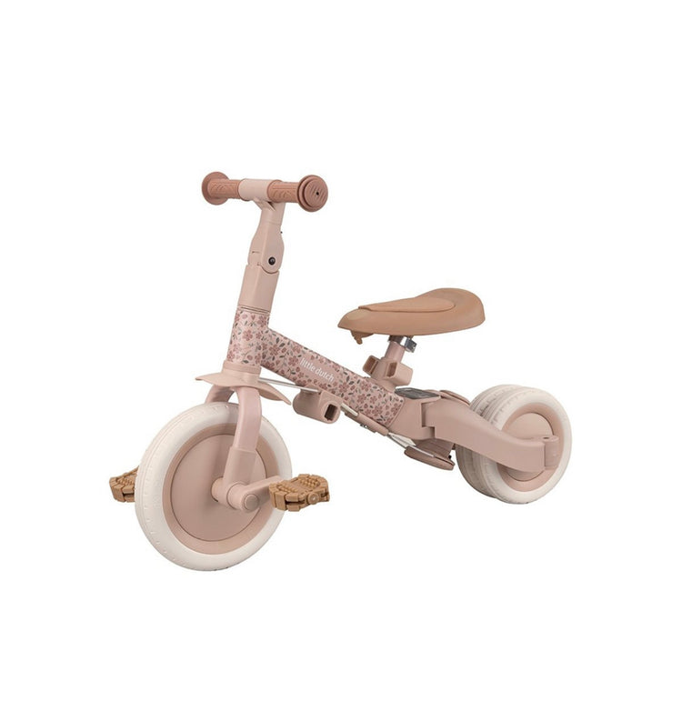Triciclo con Barra 4 en 1 Rosa Flores
Little Dutch