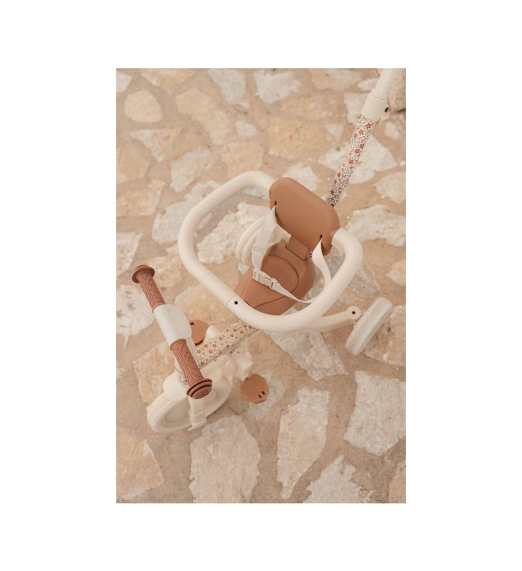 Triciclo con Barra 4 en 1 Blanco Flores
Little Dutch
