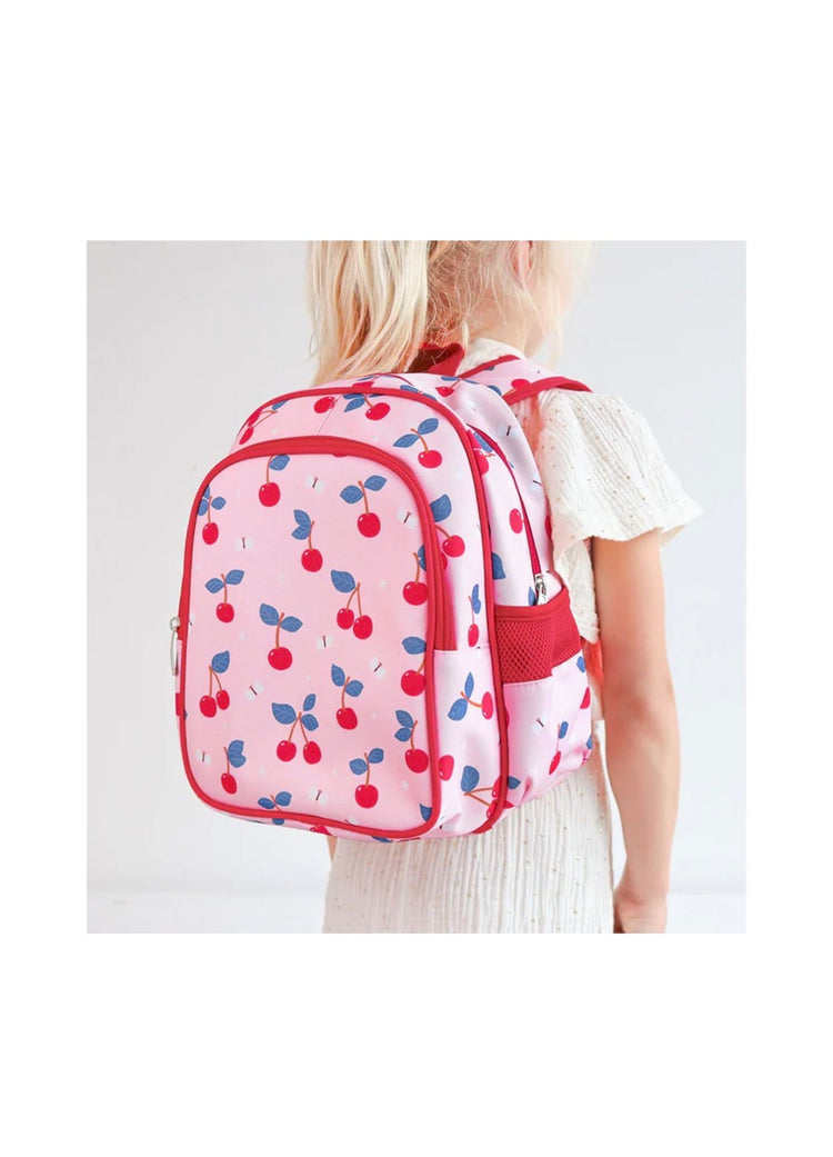 Mochila con Bolsillo Térmico Cherries       A Little Lovely Company