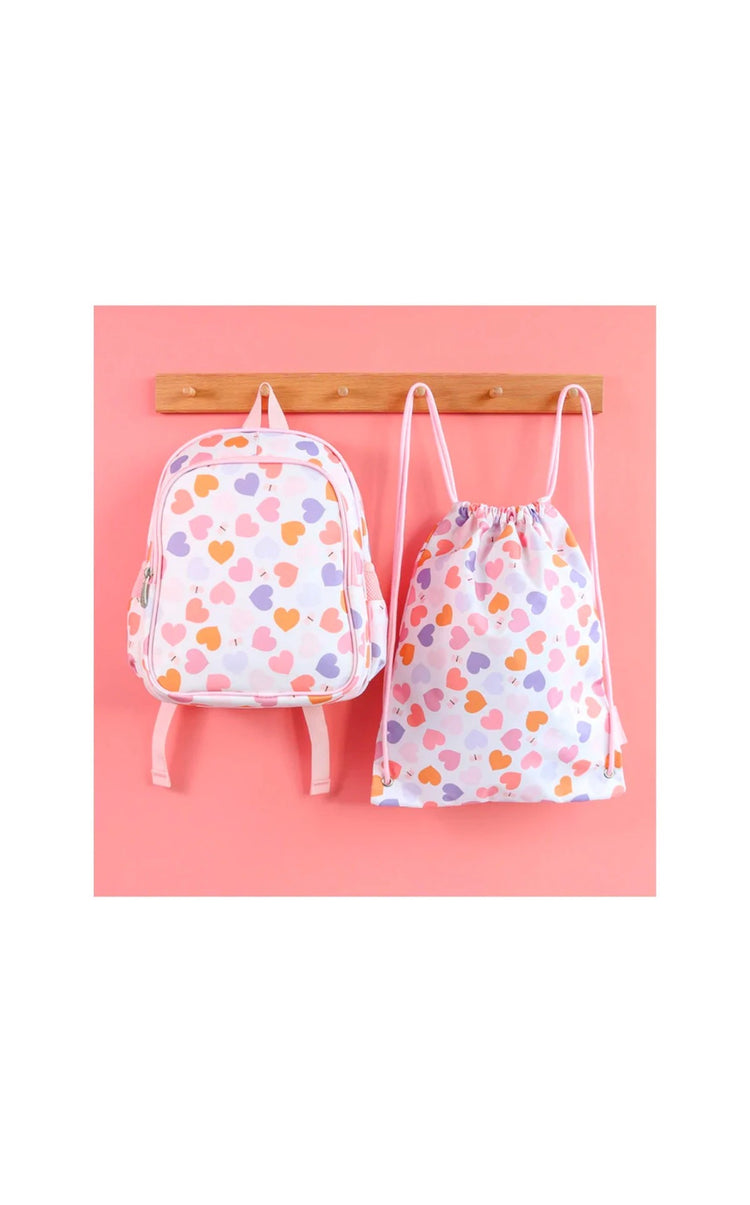 Mochila con Bolsillo Térmico Corazón                                                A Little Lovely Company
