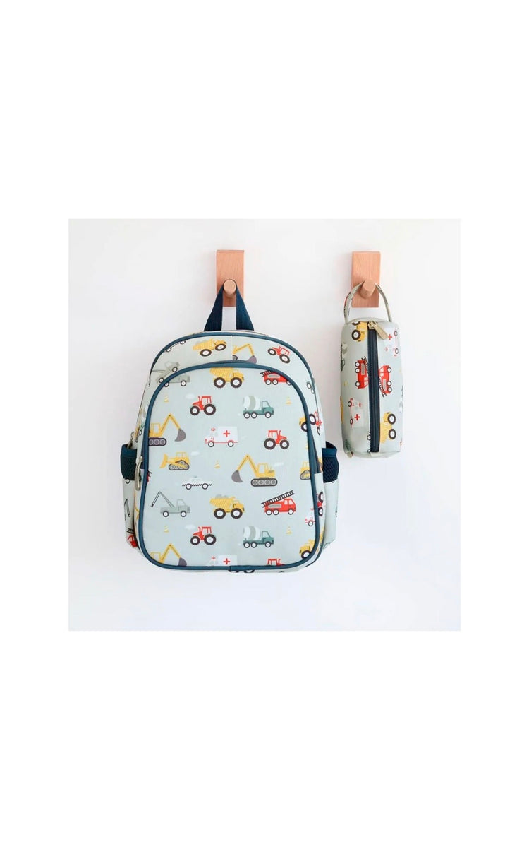 Mochila con Bolsillo Térmico Vehículos                                                 A Little Lovely Company