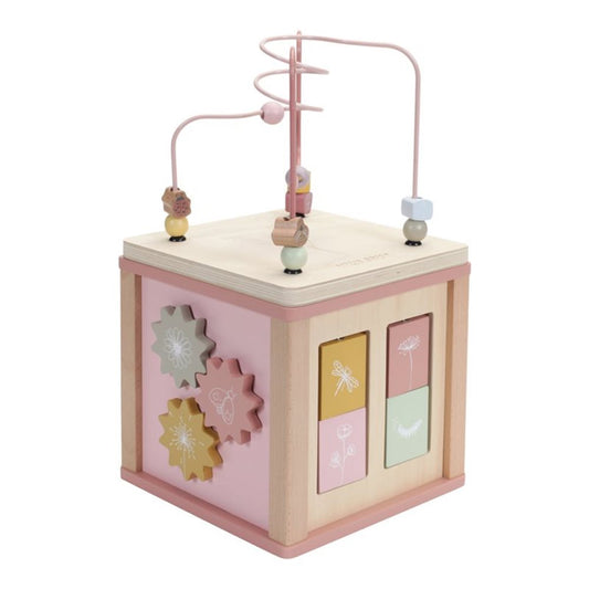 CUBO DE ACTIVIDADES FLOWERS ROSA LITTLE DUTCH