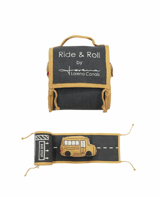 JUGUETE DE TELA RIDE & ROLL SCHOOL BUS